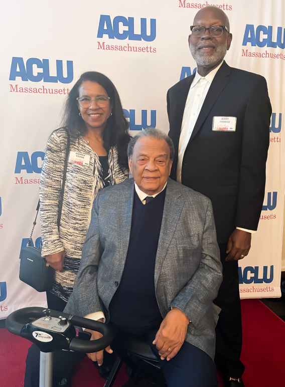 Bill of Rights Dinner with civil rights leader, Andrew J. Young, ACLU Director Andrea Young & her husband, Jerry Thomas